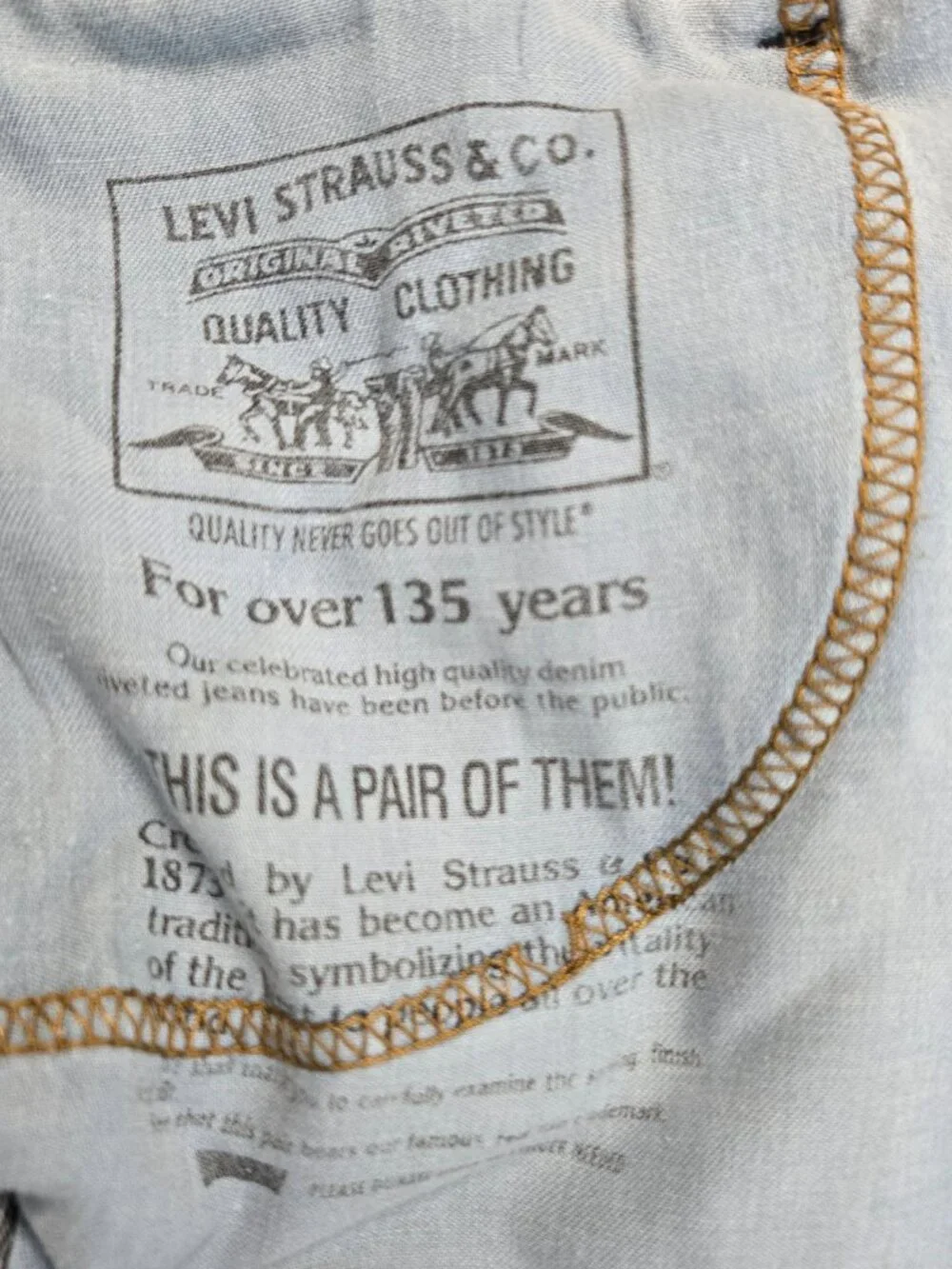 Levis 517 Bootcut Jeans Mens 34X33 Blue Denim Light Wash Patched Mexico Y2K